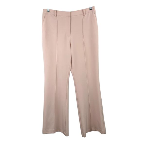 DKNY Peach Pink High Rise Boot Cut Slim Leg Careerwear Trouser Pants 12  NWT - Picture 3 of 16